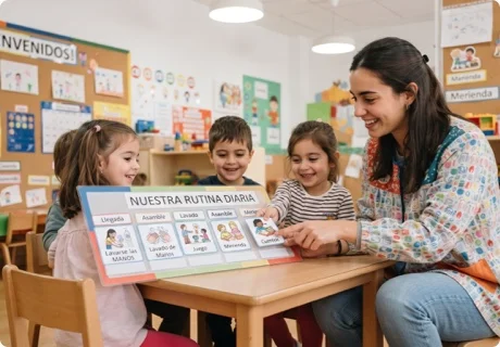 Rutinas en preescolar: cómo organizar el día, las transiciones y los acuerdos visuales para un grupo con menos conflictos