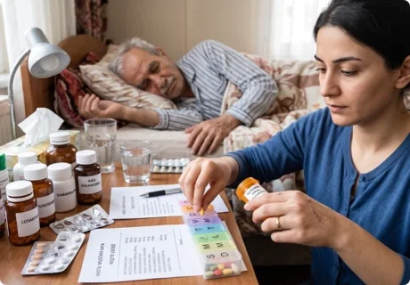 Polifarmacia en el adulto mayor: por qué multiplica el riesgo y qué vigila el personal de salud y de residencias