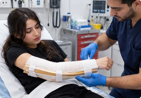 Inmovilización en primeros auxilios: cómo actuar ante fracturas, esguinces y luxaciones y cuándo no mover a la víctima