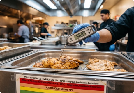 Zona de peligro de temperatura de los alimentos: control y conservación segura