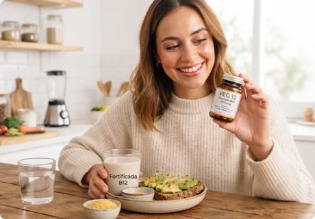 Vitamina B12 en veganos: por qué es el nutriente que no se negocia, cómo se evalúa y qué dicen las guías