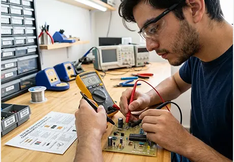 Cómo identificar componentes electrónicos en una placa real: resistencias, capacitores, diodos y transistores