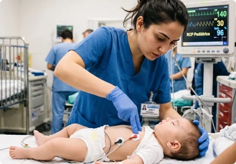 RCP pediátrica: qué cambia al reanimar a un niño o un lactante y cómo se aplica en el aula, la guardería o el cuidado