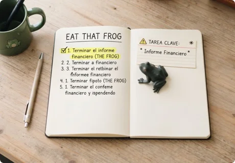 Método eat that frog: cómo empezar el día por la tarea más difícil y cuándo no conviene hacerlo