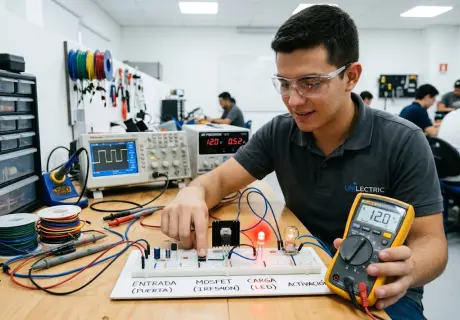 MOSFET como interruptor: cómo controlar una carga de potencia desde un microcontrolador sin quemar nada