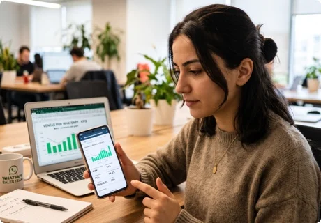 Métricas de ventas por WhatsApp: los indicadores que muestran si tu chat vende (y cómo medirlos sin CRM)