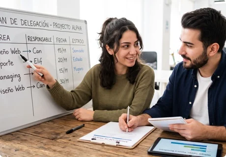 Cómo delegar tareas a tu equipo sin perder el control: qué delegar, a quién y cómo hacer seguimiento