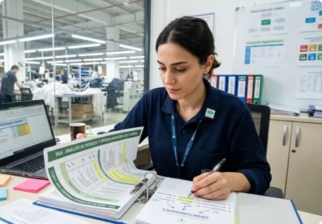 Riesgos y oportunidades ISO 14001: cómo identificarlos, evaluarlos y armar la matriz