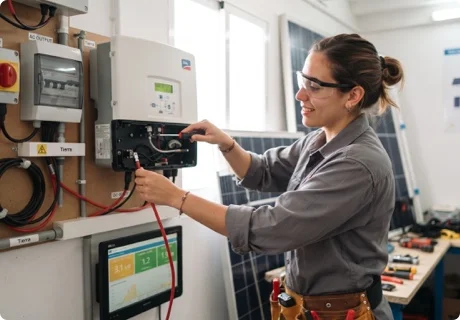 Cómo funciona un sistema fotovoltaico: componentes, recorrido de la energía y qué revisa un instalador en cada uno