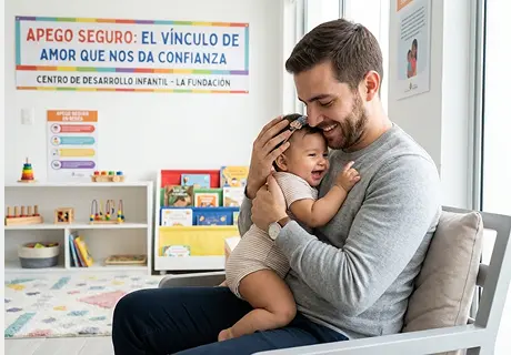 Apego seguro en bebés: cómo lo construye el cuidador y qué hace una educadora para sostenerlo de 0 a 3 años
