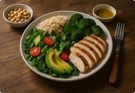 Guías alimentarias y el plato saludable: cómo armar un plato balanceado