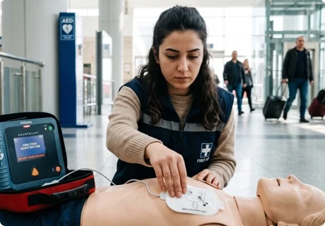 Cómo usar un DEA paso a paso: el desfibrilador externo automático de tu lugar de trabajo y lo que la ley pide a los espacios cardioprotegidos