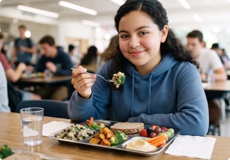 Menú vegetariano escolar: qué dicen las sociedades científicas sobre niños vegetarianos y veganos y cómo se planifica en un comedor