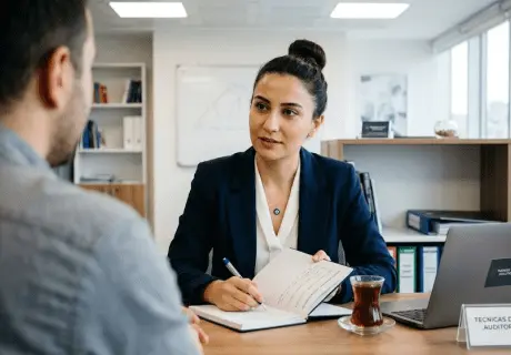 Técnicas de entrevista en auditoría: cómo preguntar, observar y manejar al auditado en una auditoría ISO 14001
