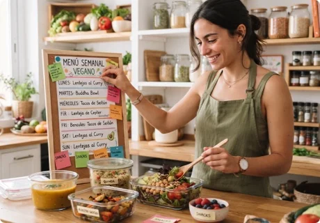 Menú semanal vegano equilibrado: método en cinco pasos y ejemplo de 7 días