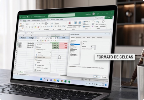 Formato de celdas en Excel: número, texto, fecha, moneda y personalizado