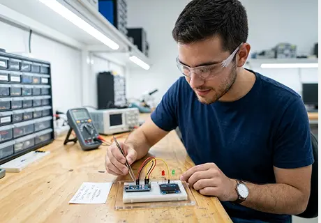 Proyectos de electrónica digital para principiantes: 6 circuitos con compuertas lógicas para practicar y armar tu portafolio