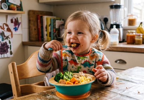 Guía de alimentación infantil de 0 a 5 años: qué necesita tu hijo en cada etapa