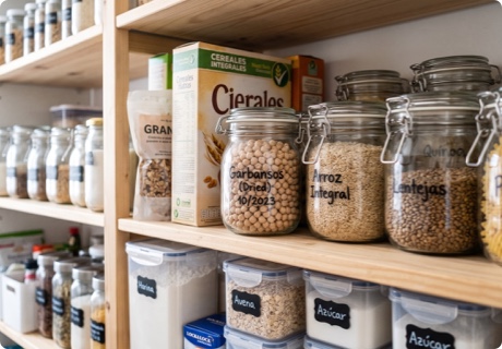 Almacenamiento seguro de alimentos: recepción y sistema PEPS (FIFO)
