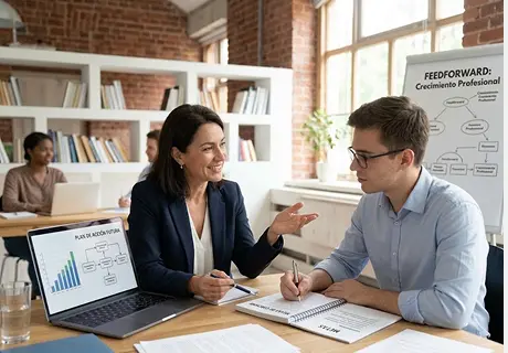 Feedforward: qué es, en qué se diferencia del feedback y cómo usarlo en conversaciones con líderes