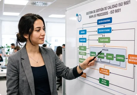 Mapa de procesos ISO 9001: cómo construirlo, caracterizar cada proceso y mostrar cómo interactúan